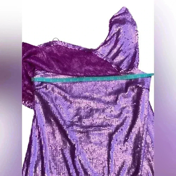 The Pants Store pink sequin formal mini dress size small. Adjustable strap. NWT - Picture 11 of 11